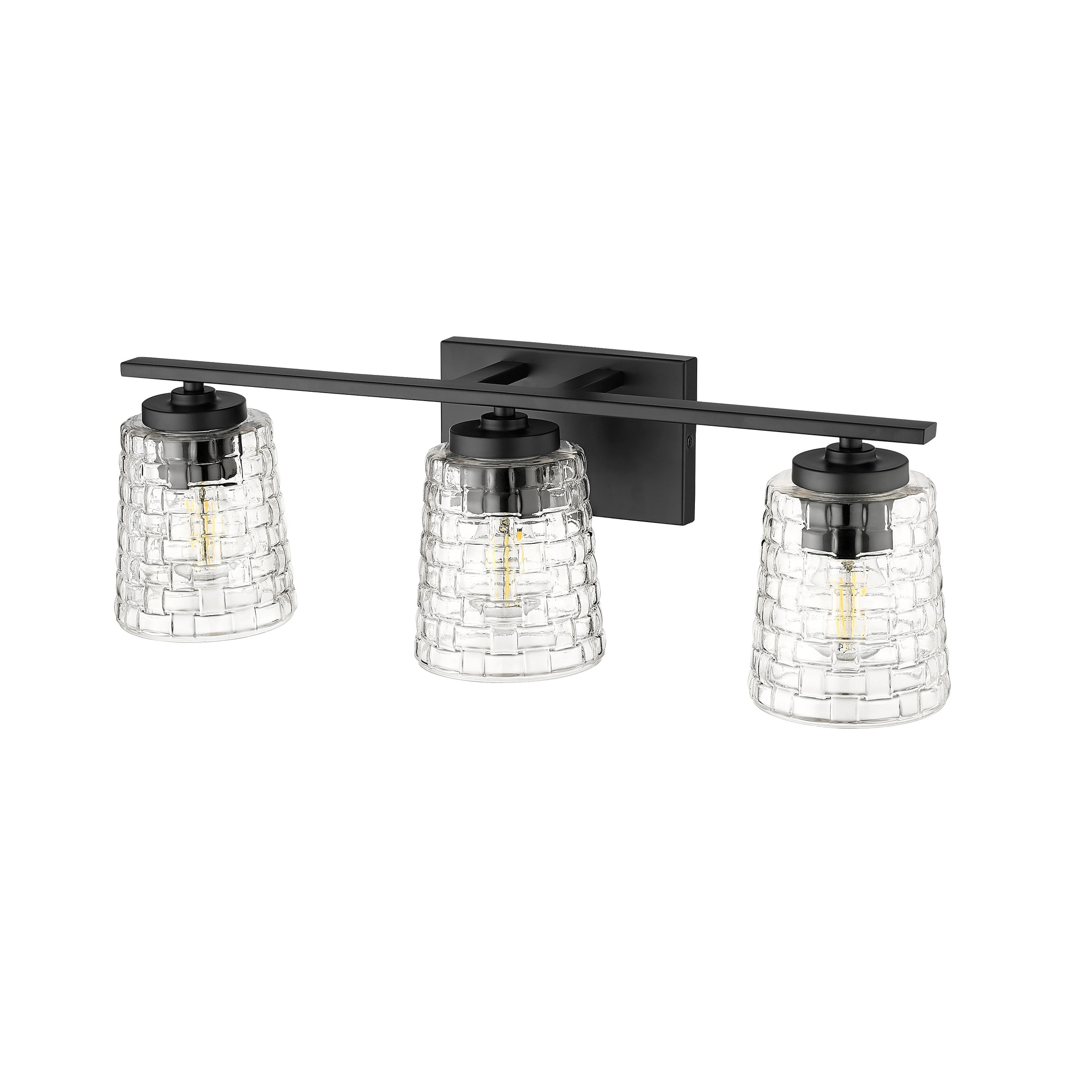 Open Box Millennium Lighting Saben 3 Light Vanity Fixture 3 Light - Matte Black