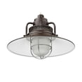 thumbnail image 1 of RRRS14-ABR-Millennium Lighting-R Series - 1 Light Stem Hung Railroad Shade-9.5 Inch Tall and 14 Inch Wide-Architectural Bronze Finish, 1 of 3