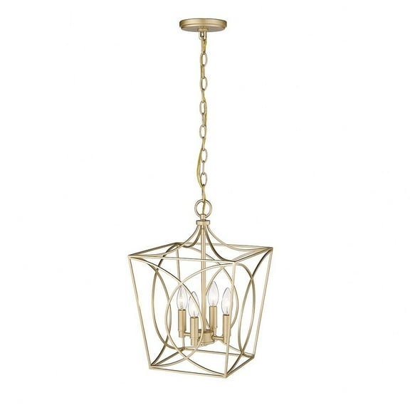 Millennium Lighting  Tracy 4 Light Pendant Fixture in Multiple Finishes 16 Inch - Painted Modern Gold