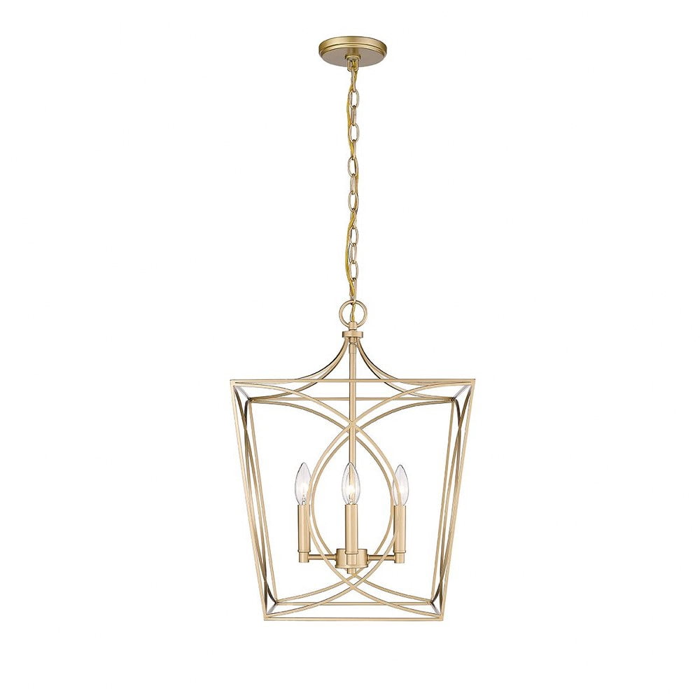 Millennium Lighting  Tracy 4 Light Pendant Fixture in Multiple Finishes 21 Inch - Painted Modern Gold