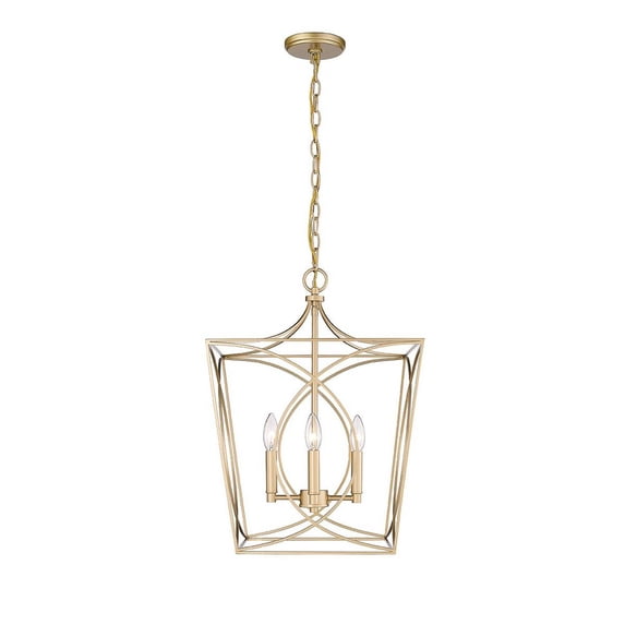 Millennium Lighting Tracy 4 Light Pendant Fixture in Multiple Finishes 21 Inch - Painted Modern Gold