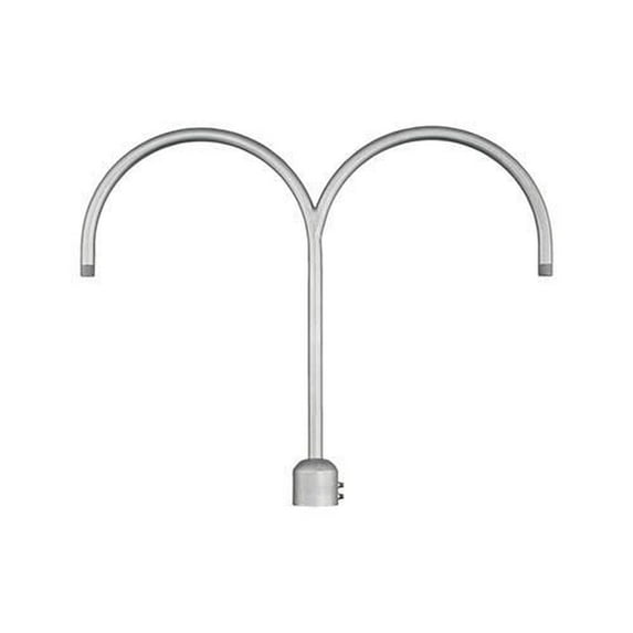 Millennium Lighting R Series 2-light Metal Post Adapter in Galvanized Gray