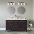 thumbnail image 1 of Millennium Lighting 3 Light Bathroom Vanity Light in Multiple Finishes with Opal Glass Shades Matte Black/Modern Gold Black Matte 9 to 12 Inches, 1 of 5