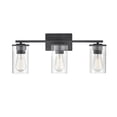 thumbnail image 1 of 2703-MB Millennium Lighting Verlana - 3 Light Bath Vanity-9.88 Inch Tall and 22 Inch Wide-Matte Black Finish, 1 of 8