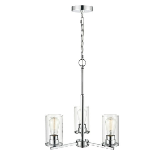2713-CH Millennium Lighting Verlana - 3 Light Chandelier-21.25 Inch Tall and 19 Inch Wide-Chrome Finish    -Traditional Installation
