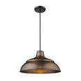 thumbnail image 1 of RWHC17-NC Millennium Lighting R Series - 1 Light Cord Hung Warehouse Pendant-9.25 Inch Tall and 17 Inch Wide-Natural Copper Finish    -Traditional, 1 of 7