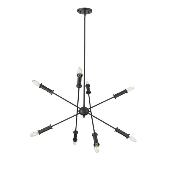 Millennium Lighting Warhol 5/6 Chandelier Ceiling Light Matte Black - 5