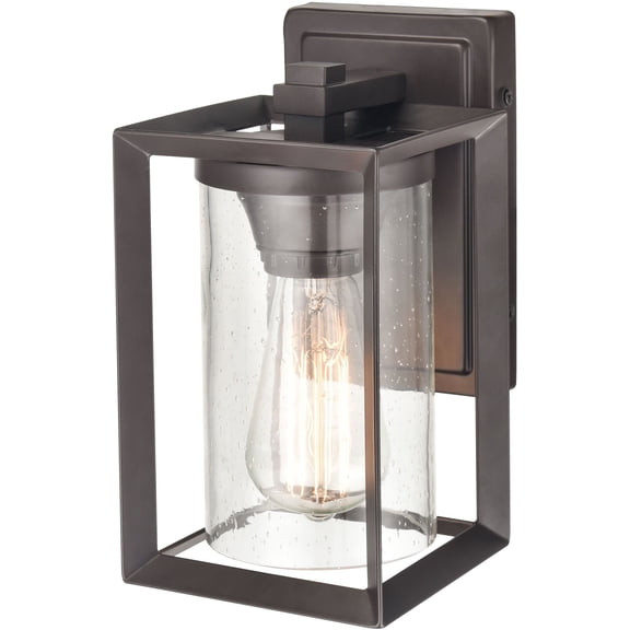 4541-PBZ-Millennium Lighting-Wheatland - 1 Light Outdoor Wall Lantern-10.13 Inches Tall and 5.13 Inches Wide Powder Coat Bronze Finish with Clear
