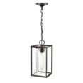 thumbnail image 1 of 4571-PBZ-Millennium Lighting-Wheatland - 1 Light Outdoor Hanging Lantern-13.38 Inches Tall and 6.5 Inches Wide   Powder Coat Bronze Finish with Clear, 1 of 5