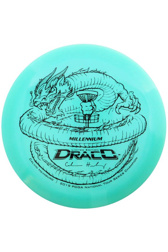 Millennium Limited Edition Calvin Heimburg Lunar Color Glow Quantum Draco Distance Driver Golf Disc [Colors may vary]