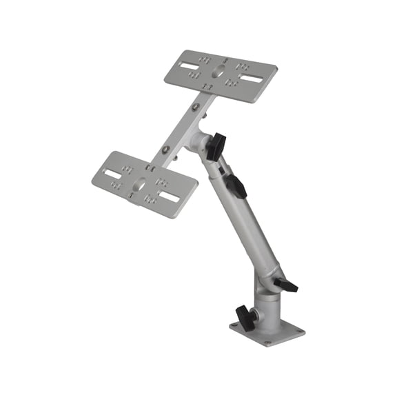 Millennium Marine Double Fish Finder Mount Silver