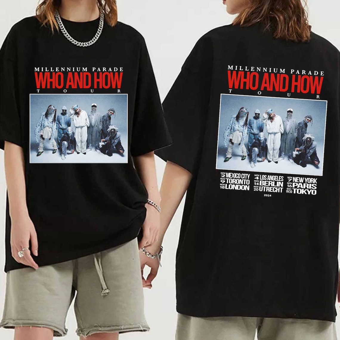 millennium parade ライブTシャツ【L】 millennium parade ミレニアムパレード ツアーTシャツ Lサイズ