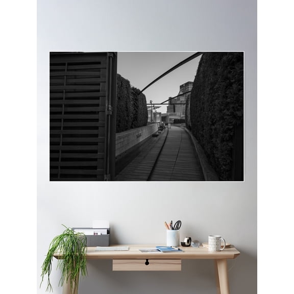 Millennium Park Path Poster Wall Art, Modern Wall Decor For Living Room Bedroom, 16x24 UNFRAMED