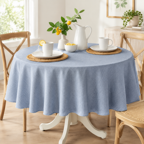Millennium Tablecloth (chambray Blue 70" Round)