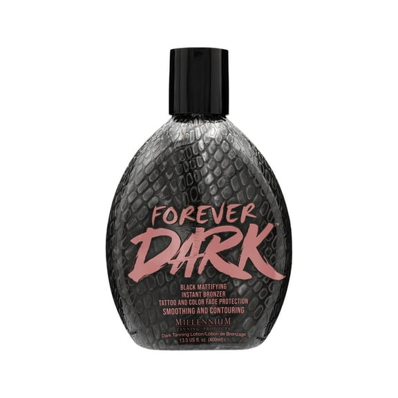 Millennium Tanning Forever Dark, Black Mattifying Instant Bronzer, Tanning Lotion, 13.5 Ounces