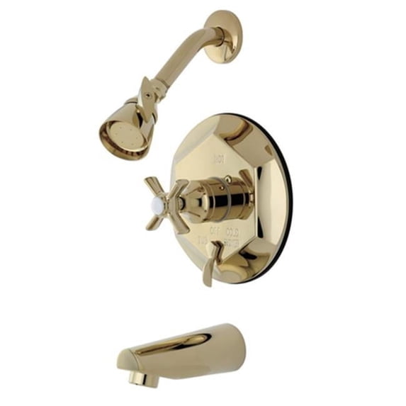 Millennium Tub-Shower Faucet, Polished Brass