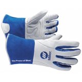 Miller Electric Leather/Spandex Metalworker Gloves - Large Size, Black, Pack Of 1