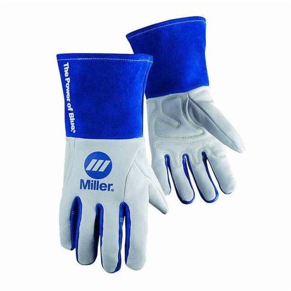 Performance Welding Gloves, Gauntlet Cuff, Keystone Thumb, Premium Goatskin, L, 1 PR