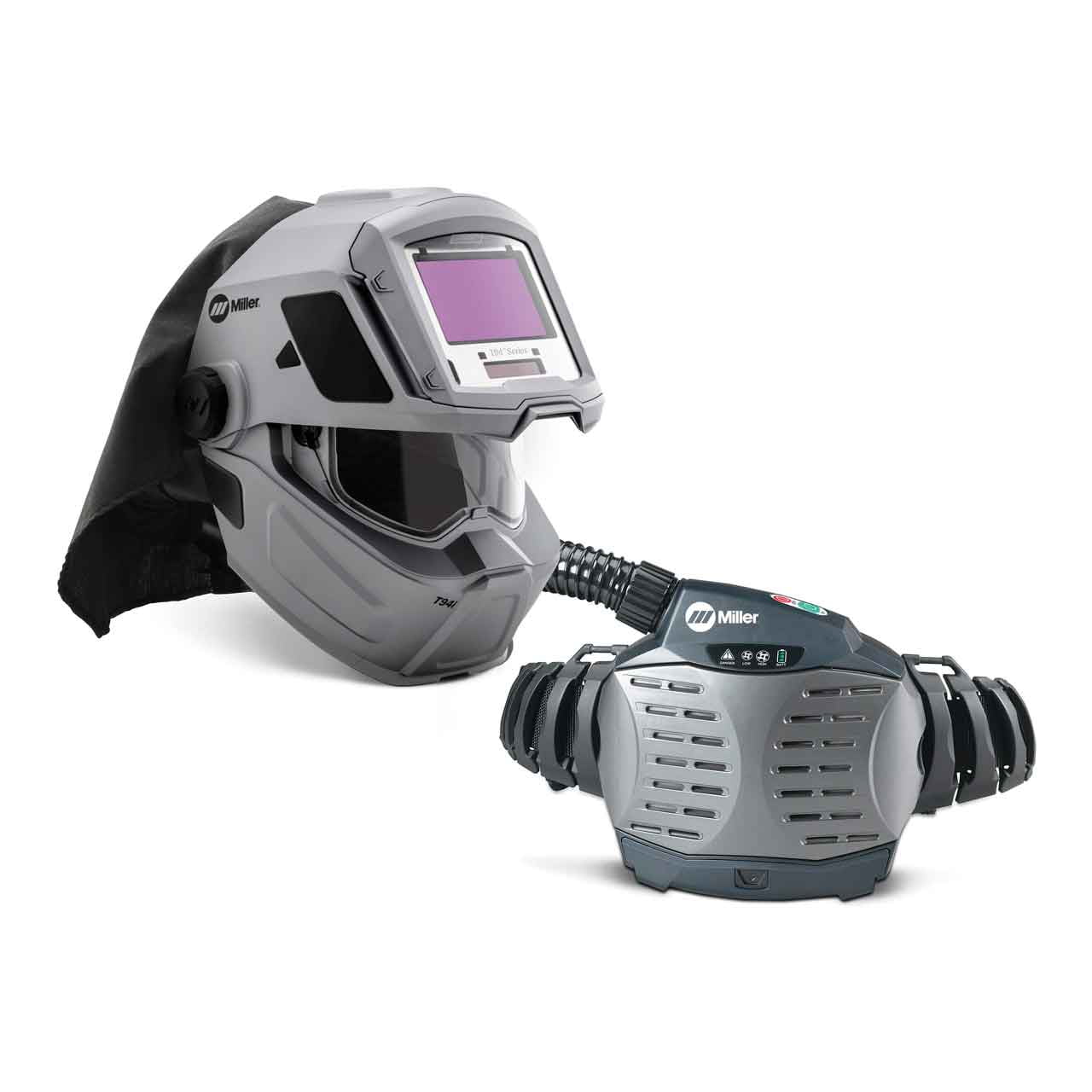 PAPR System, T94i-R, Helmet, Belt-Mount, Padded Belt, Shoulder Straps, Universal