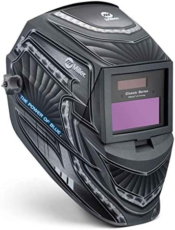 Miller 288519 Classic Series Auto Darkening Welding Helmet with ClearLight Lens, Metal Matrix