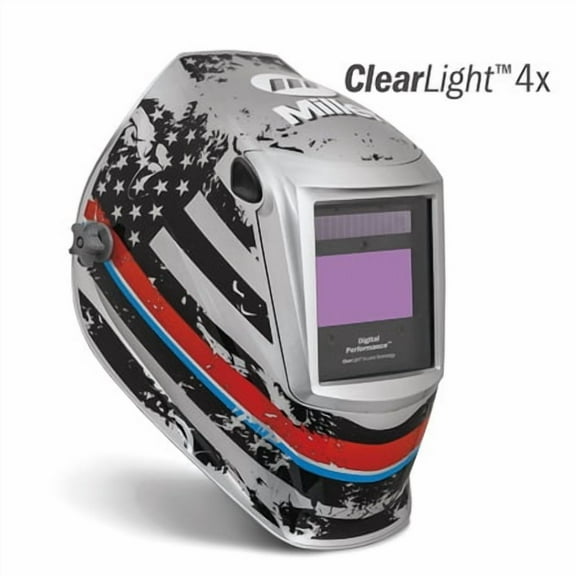 Miller 296755 Digital Performance Welding Helmet with ClearLight 4x Lens, Unity