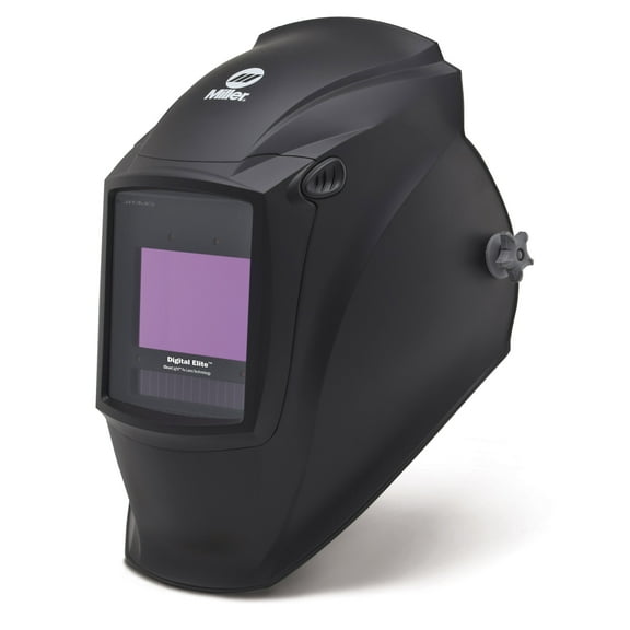 Miller 296765 Digital Elite Auto Darkening Welding Helmet with ClearLight 4x Lens, Black (QR)