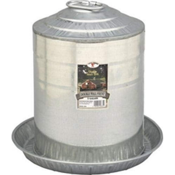 Miller 9835 5-Gallon Galvanized Poultry Fountain