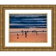 thumbnail image 1 of Miller, Anna 24x19 Gold Ornate Wood Framed with Double Matting Museum Art Print Titled - Morro Bay Shore, 1 of 4