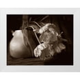 thumbnail image 1 of Miller, Anna 24x19 White Modern Wood Framed Museum Art Print Titled - Sepia tone Tulips, 1 of 4
