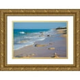 thumbnail image 1 of Miller, Anna 32x23 Gold Ornate Wood Framed with Double Matting Museum Art Print Titled - Florida-Surf on Beach, 1 of 4