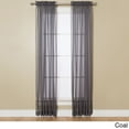 thumbnail image 1 of Miller Curtains  Angelica 108-inch Rod Pocket Sheer Panel Coal, 1 of 5