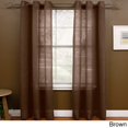 thumbnail image 1 of Miller Curtains  Preston 63-Inch Grommet Sheer Panel Brown, 1 of 5