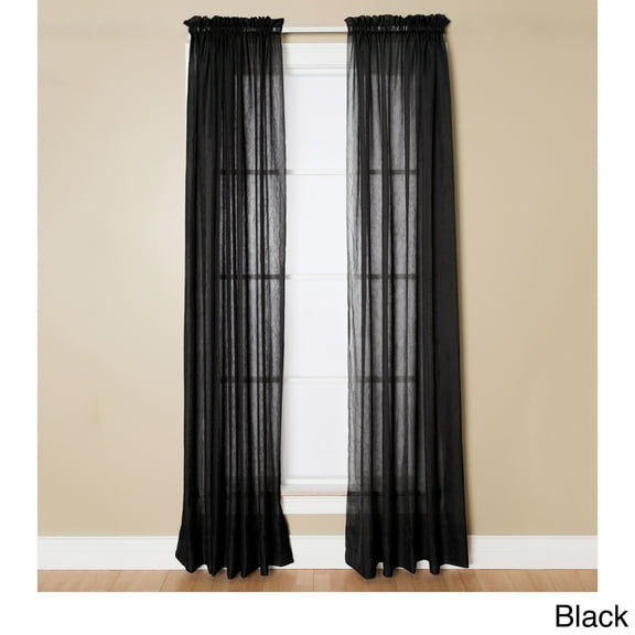 Miller Curtains  Preston 84-Inch Rod Pocket Sheer Curtain Panel