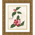 thumbnail image 1 of Miller, Dianne 12x14 Gold Ornate Wood Framed with Double Matting Museum Art Print Titled - Diannes Camelias I, 1 of 4