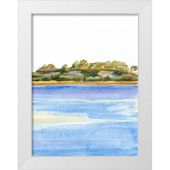 Miller, Dianne 12x14 White Modern Wood Framed Museum Art Print Titled - The Sound IV