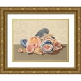 thumbnail image 1 of Miller, Dianne 14x12 Gold Ornate Wood Framed with Double Matting Museum Art Print Titled - Shell Collection I, 1 of 4