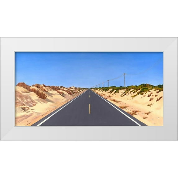 Miller, Dianne 18x11 White Modern Wood Framed Museum Art Print Titled - Route 12