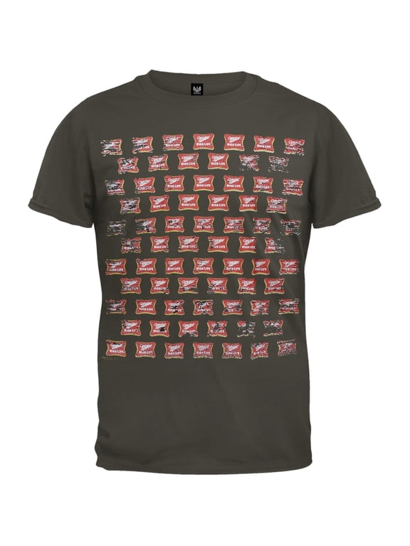 Miller - Distressed Repeat Logo Soft T-Shirt - Small