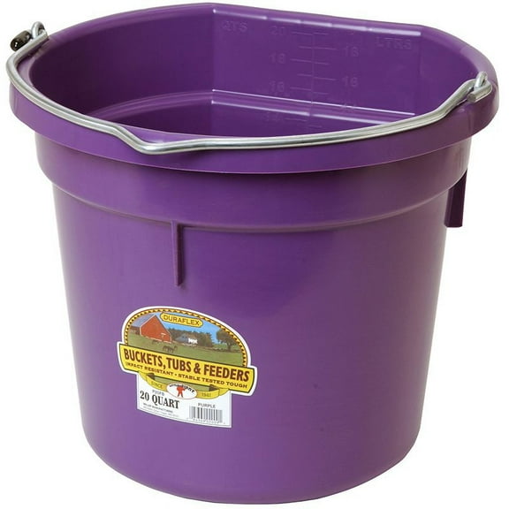 Miller Electric 20Qt Flatback Plastic Bucket Purple