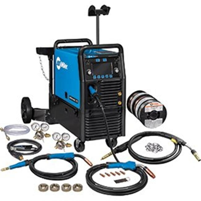 Miller Electric Millermatic 255 MIG & Pulse Welder, 350 Amps, 84 lb, with EZ-Latch Running Gear