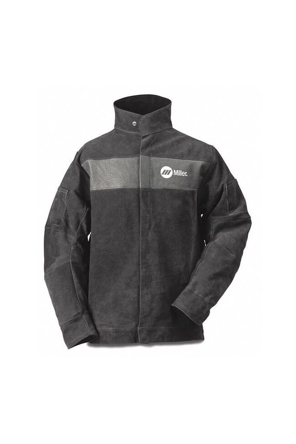 Welding Jacket, S, 2 oz Pigskin, Snaps Closure 273212