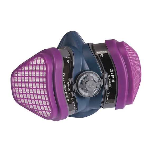 Miller Electric Half Mask Respirator Kit,S/M,Blue, Gray ML00996