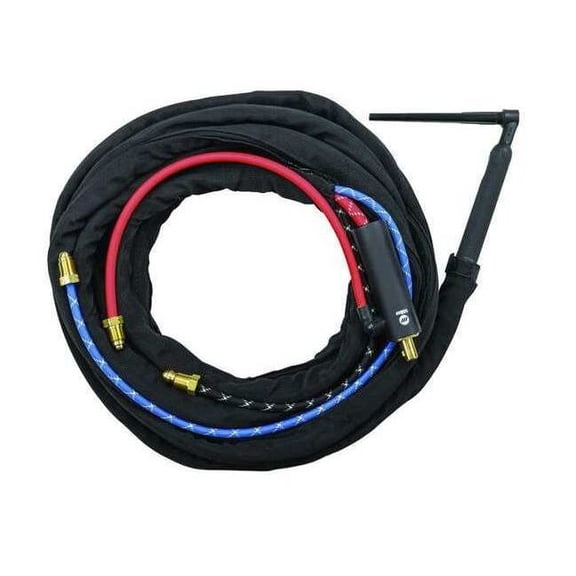 Miller Weldcraft W-375 Super Cool TIG Torch Kit, 25', Braided Rubber, 50mm Dinse, 301253001