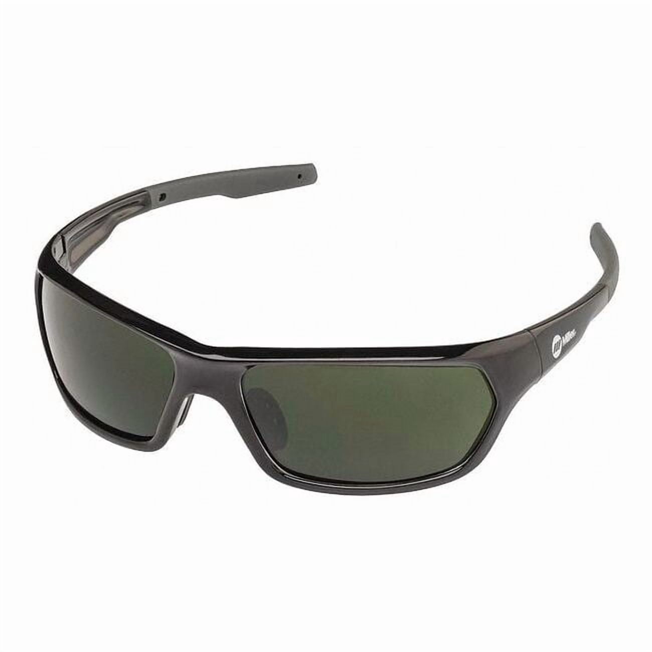 Slag, Welding Safety Glasses, Anti-Fog, Green Lens, Black Frame, Full-Frame, Polarized