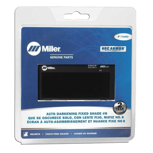 Miller Electric Welding Lens,2 x 4 In,#8,Auto-Darkening 770660