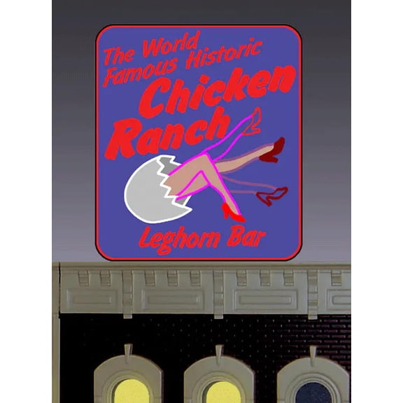 Miller Engineering 88-2651 LG Chicken Ranch Animated Lighted Billboard by Miller Signs