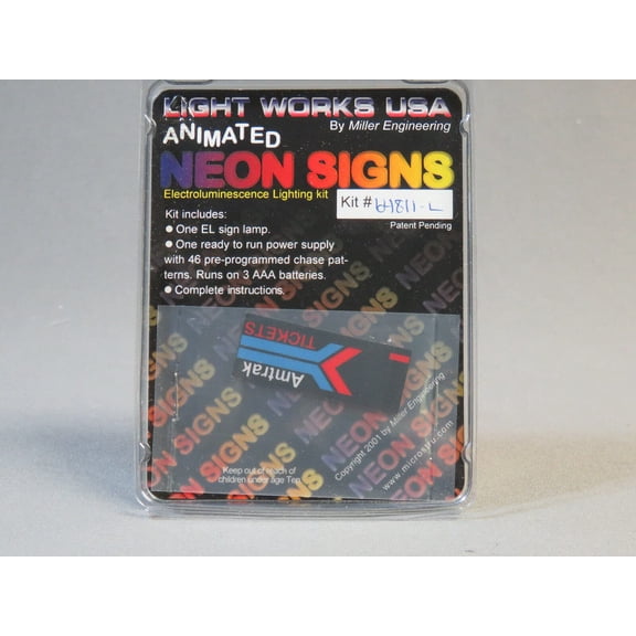 Miller Engineering Amtrak Ticket Sign HO & O GAUGES