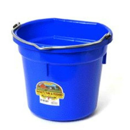 Miller Flatback Plastic Bucket Blue 20 Quart - P20FBBLUEAA