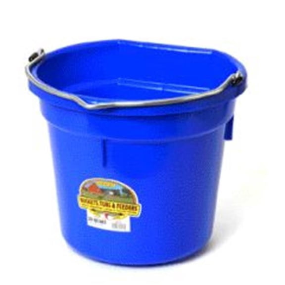 Miller Flatback Plastic Bucket Blue 20 Quart - P20FBBLUEAA