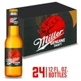 thumbnail image 1 of Miller Genuine Draft American Lager Beer, 24 Pack, 12 fl oz Glass Bottles, 4.7% ABV, 1 of 14